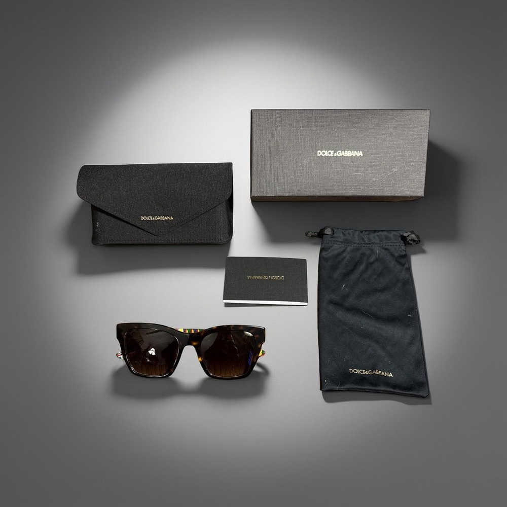 Dolce & Gabbana Brown Sunglasses Set